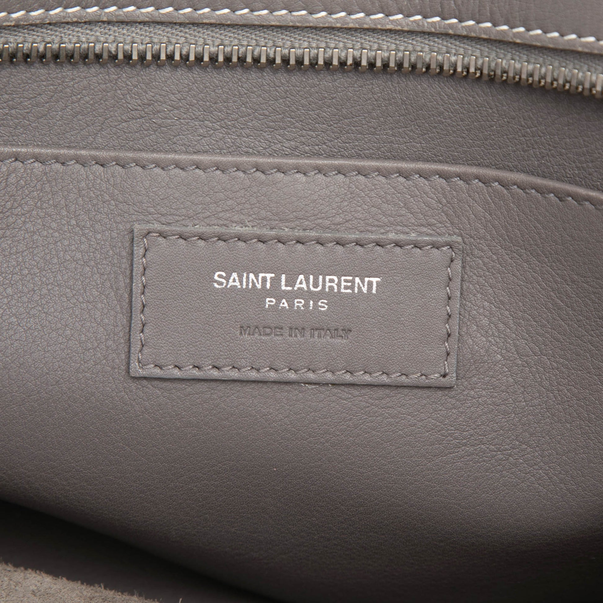 Saint Laurent Baby Leather Monogram Downtown Cabas Satchel