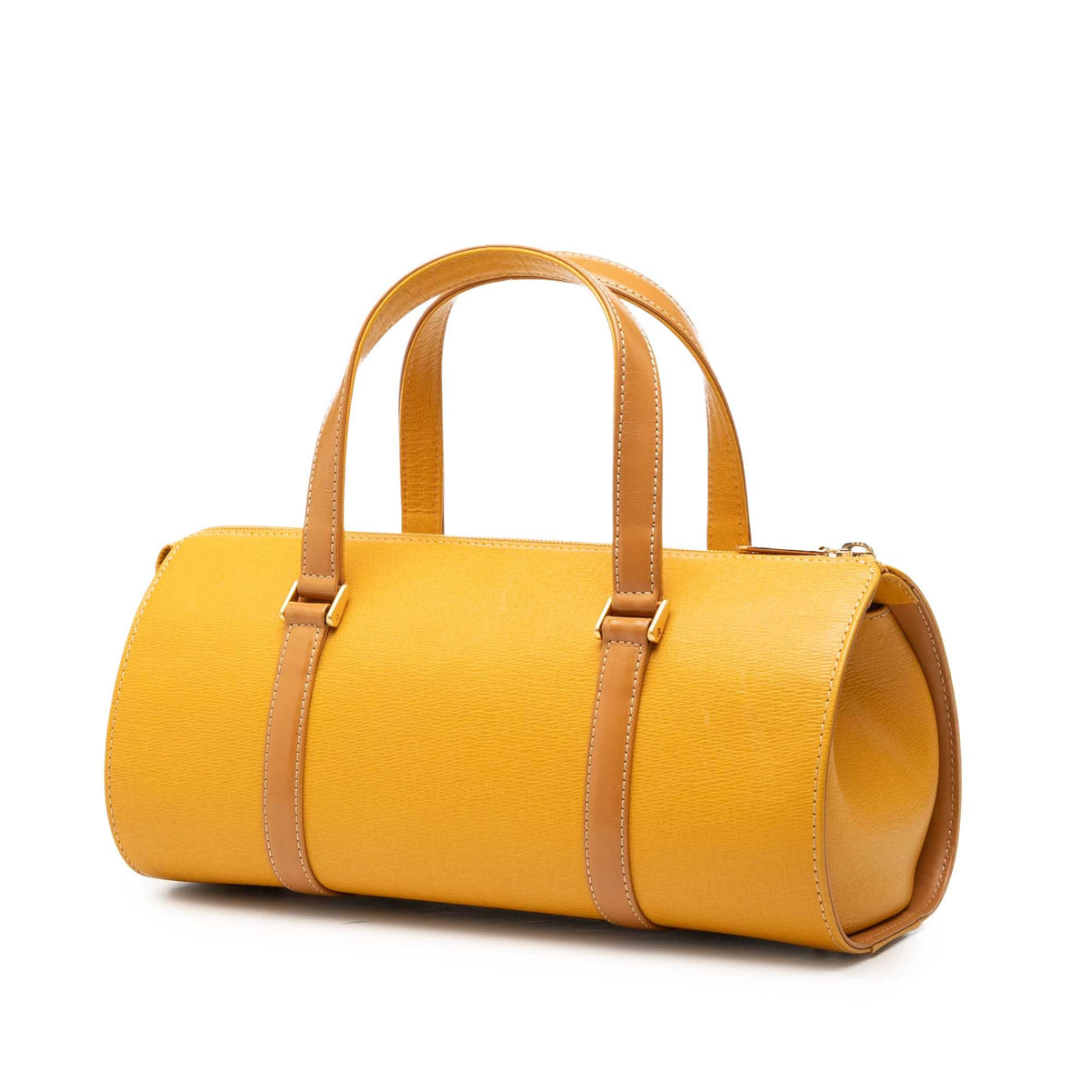 Burberry Leather Handbag — Yellow