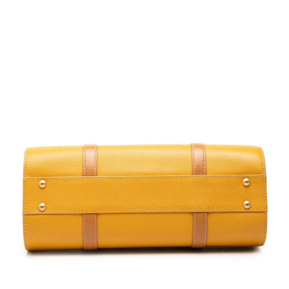 Burberry Leather Handbag — Yellow