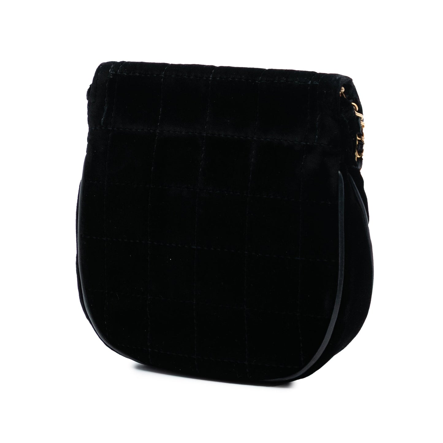 Chanel Mini Chocolate Bar Velvet Flap Crossbody