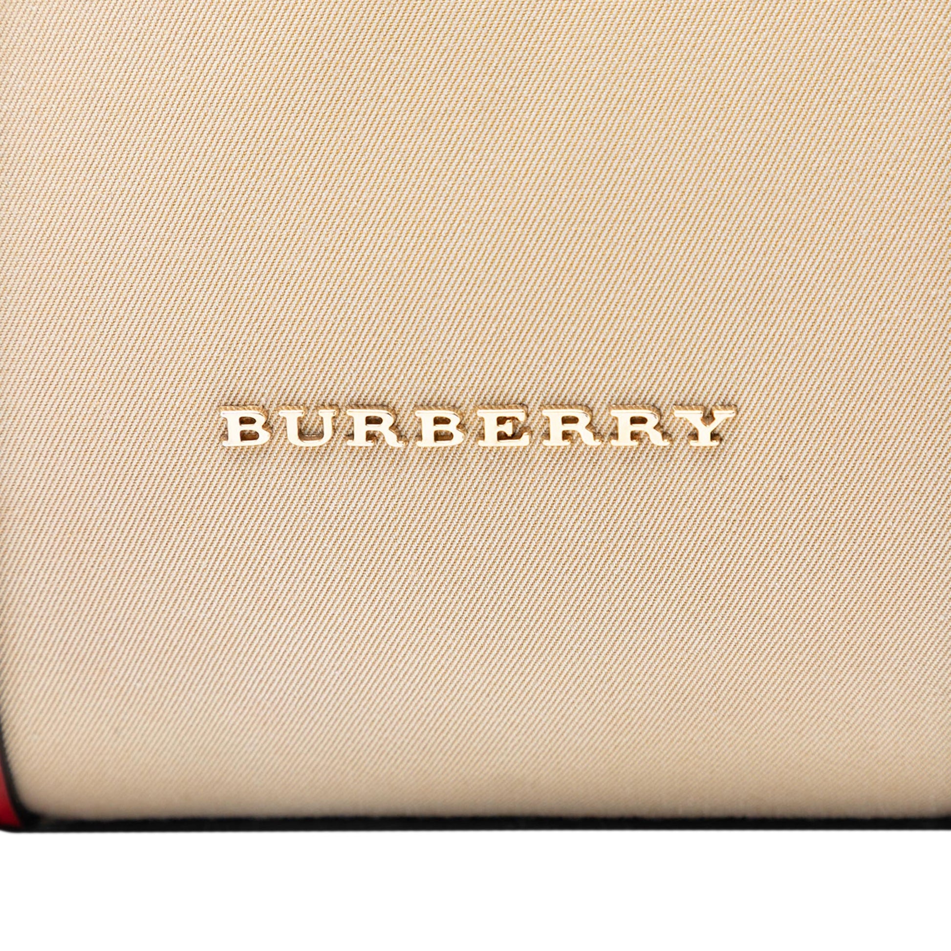 Burberry Small Canvas Alchester Bowling Bag