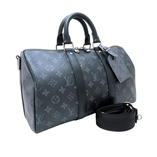 Louis Vuitton Monogram Eclipse Keepall Bandouliere 35