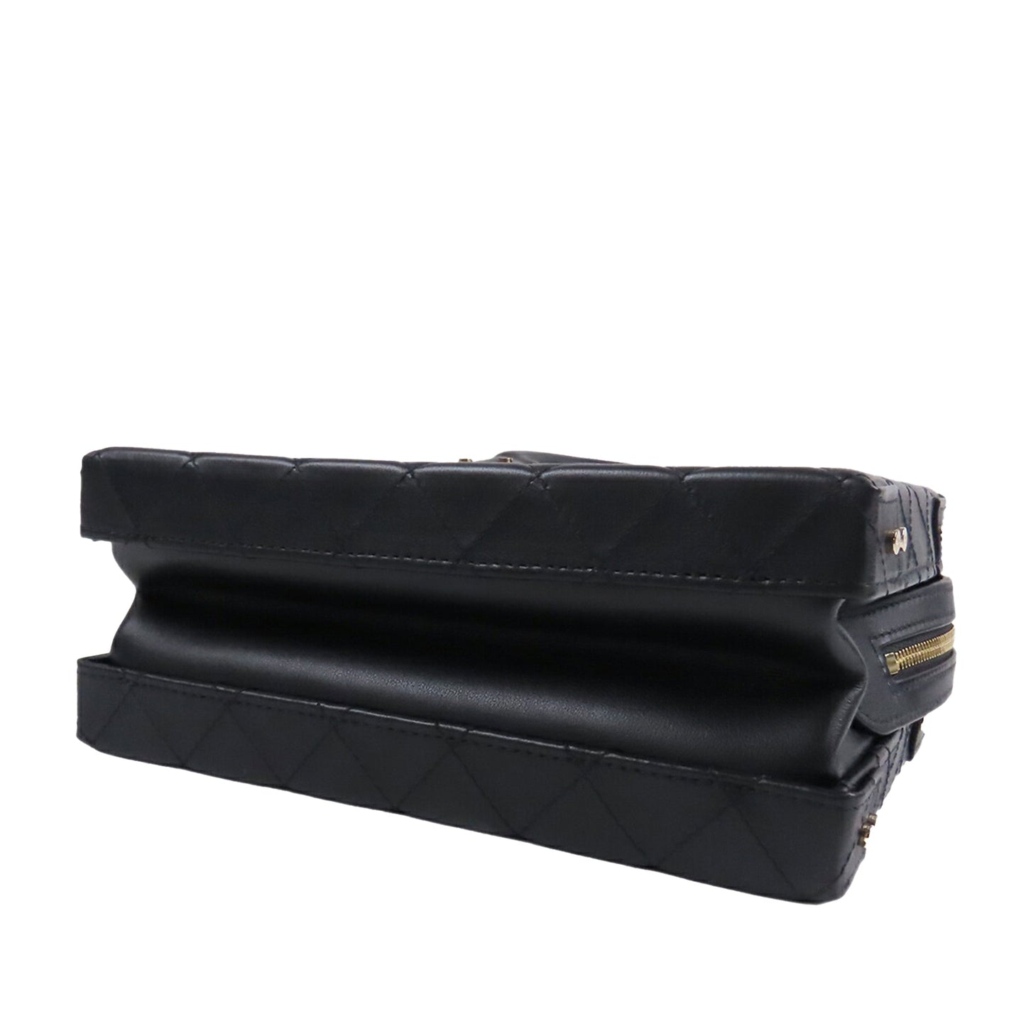 Chanel Medium Quilted Calfskin Studded Square Vanity Case