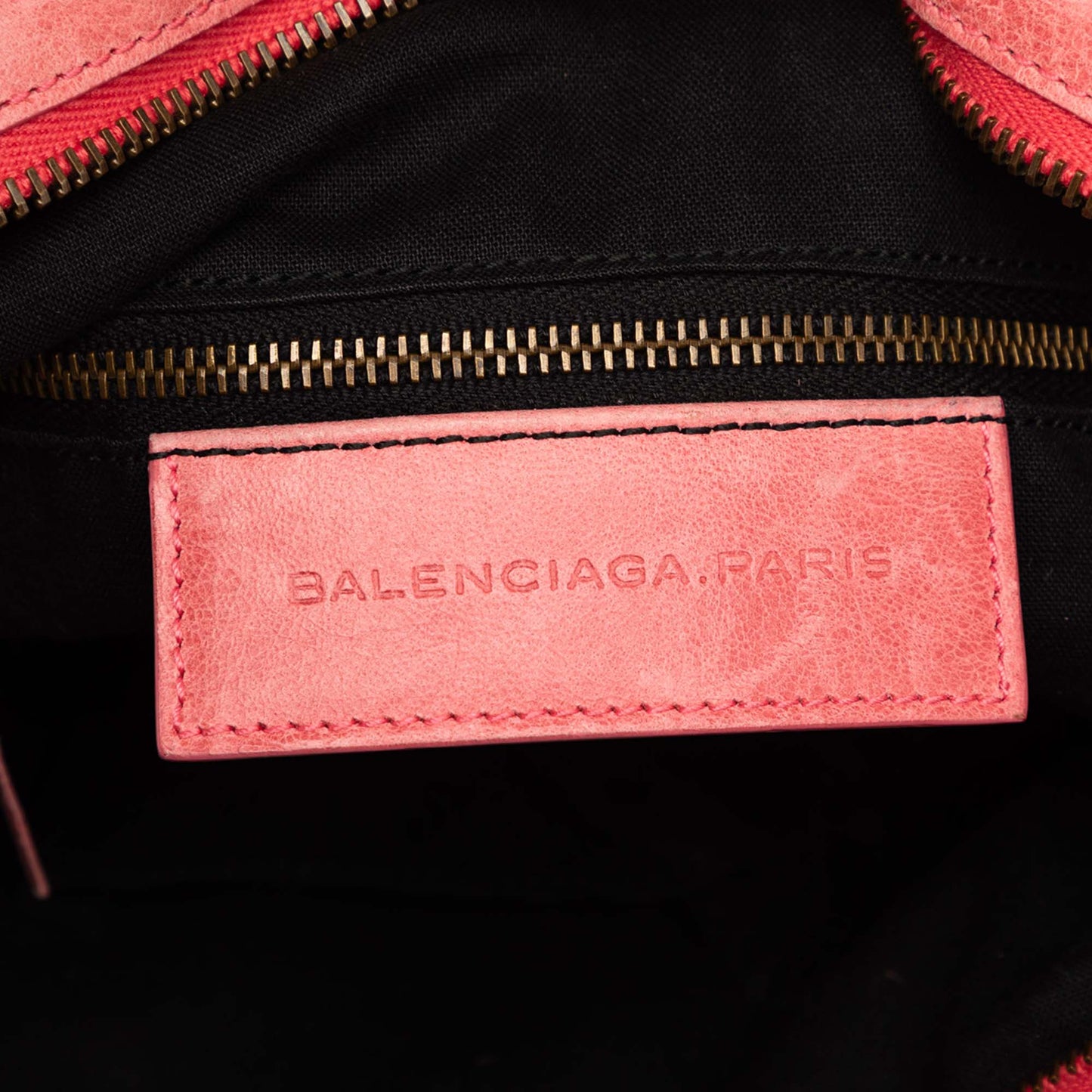 Balenciaga Lambskin Motocross Classic Town Satchel