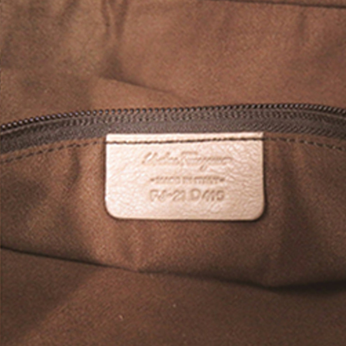 Ferragamo Double Gancini Fur Tote — Brown