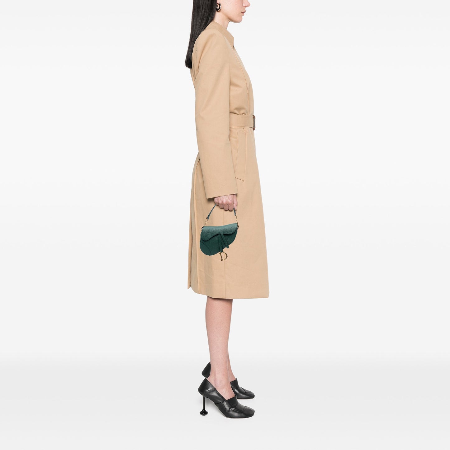 Dior Mini Grained Calfskin Saddle Bag