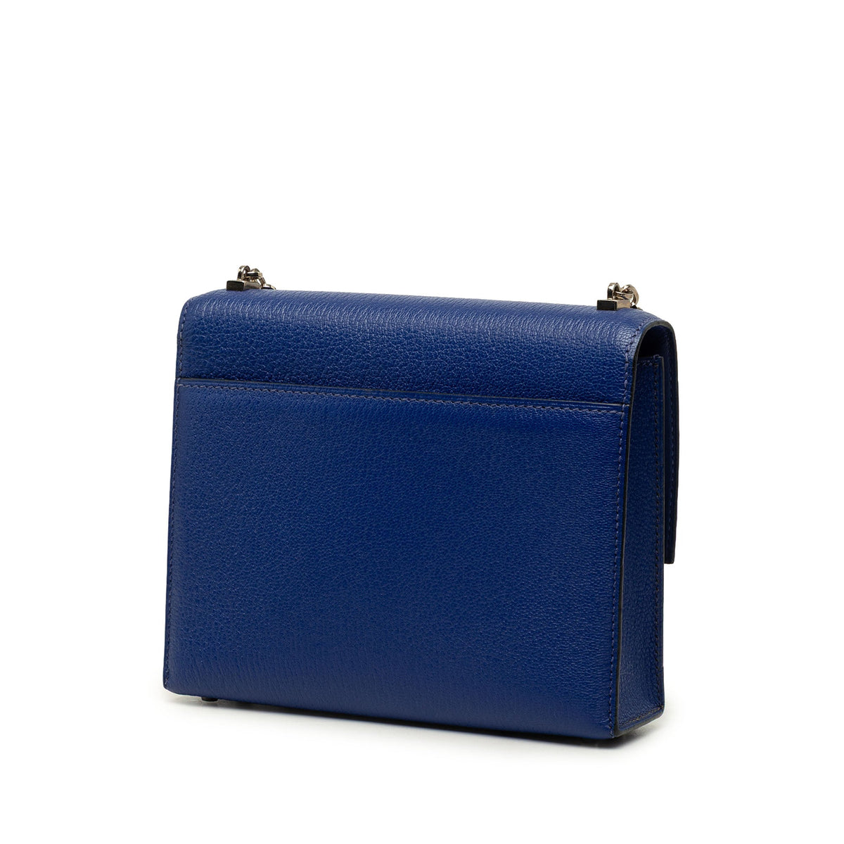 Hermès Mini Chevre Mysore Verrou Chaine — Blue