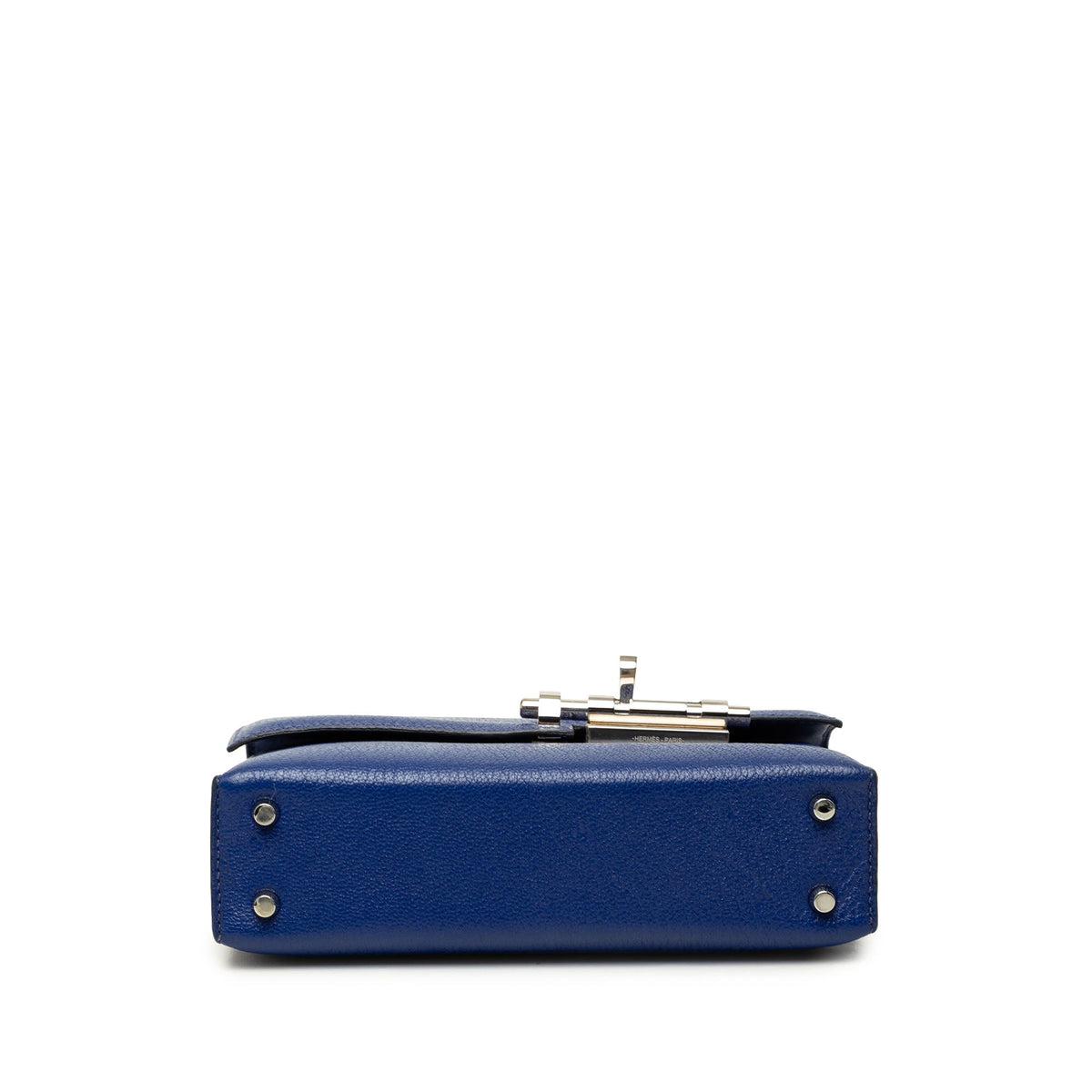 Hermès Mini Chevre Mysore Verrou Chaine — Blue