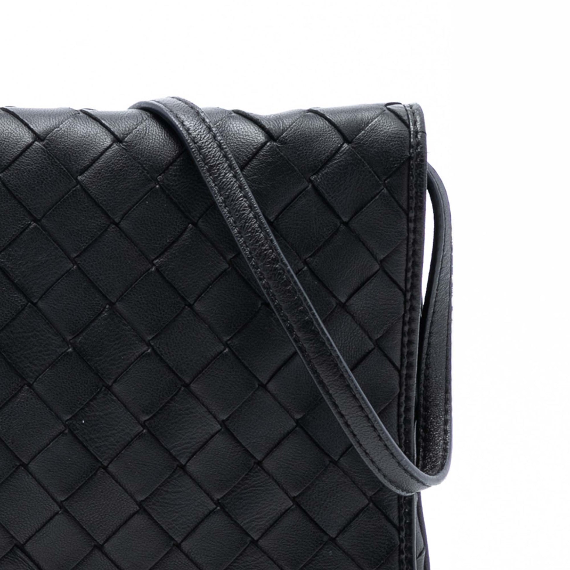 Nappa Intrecciato Flap Crossbody