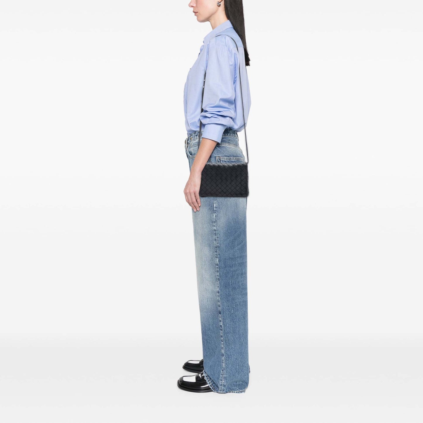 Nappa Intrecciato Flap Crossbody