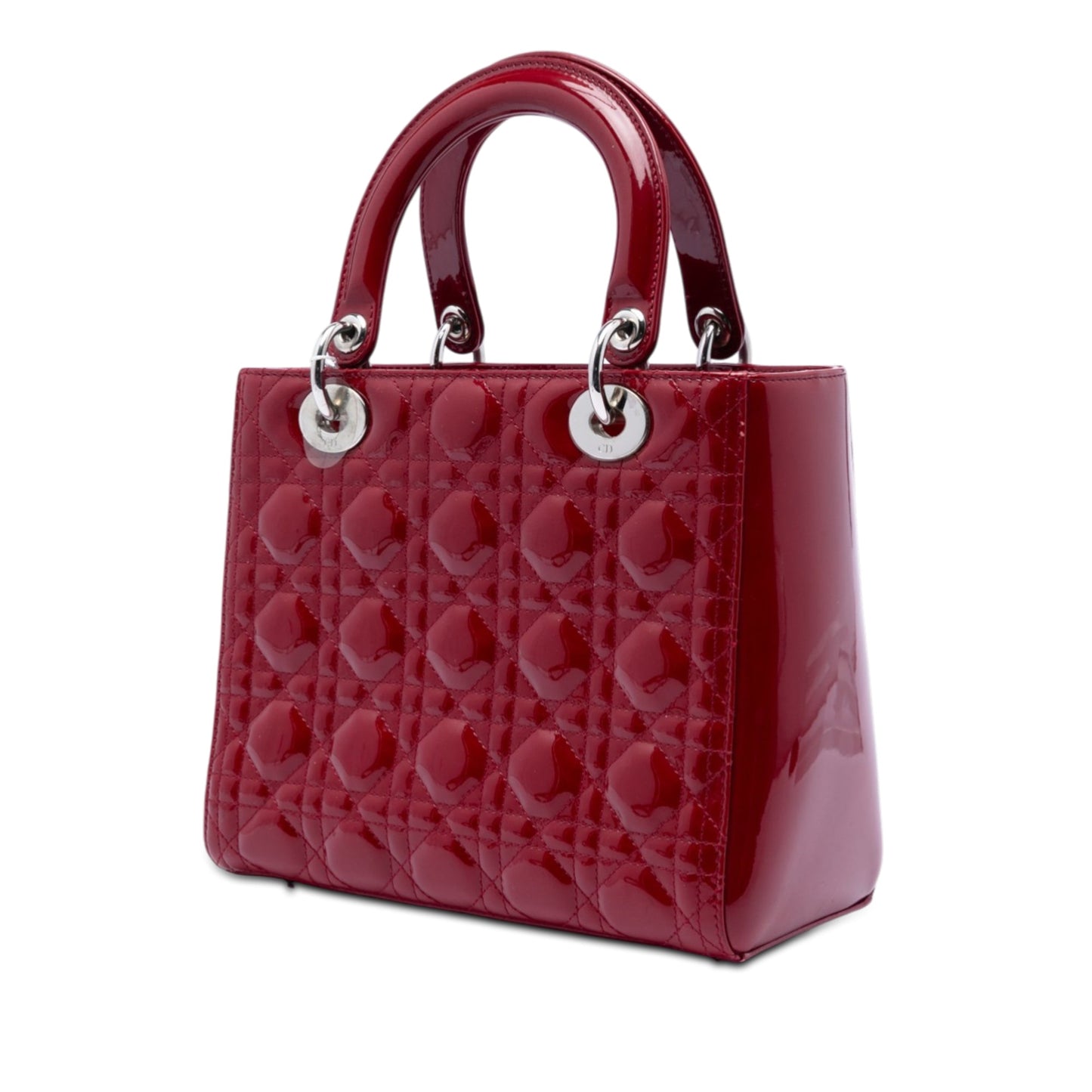 Dior Medium Patent Cannage Lady Dior