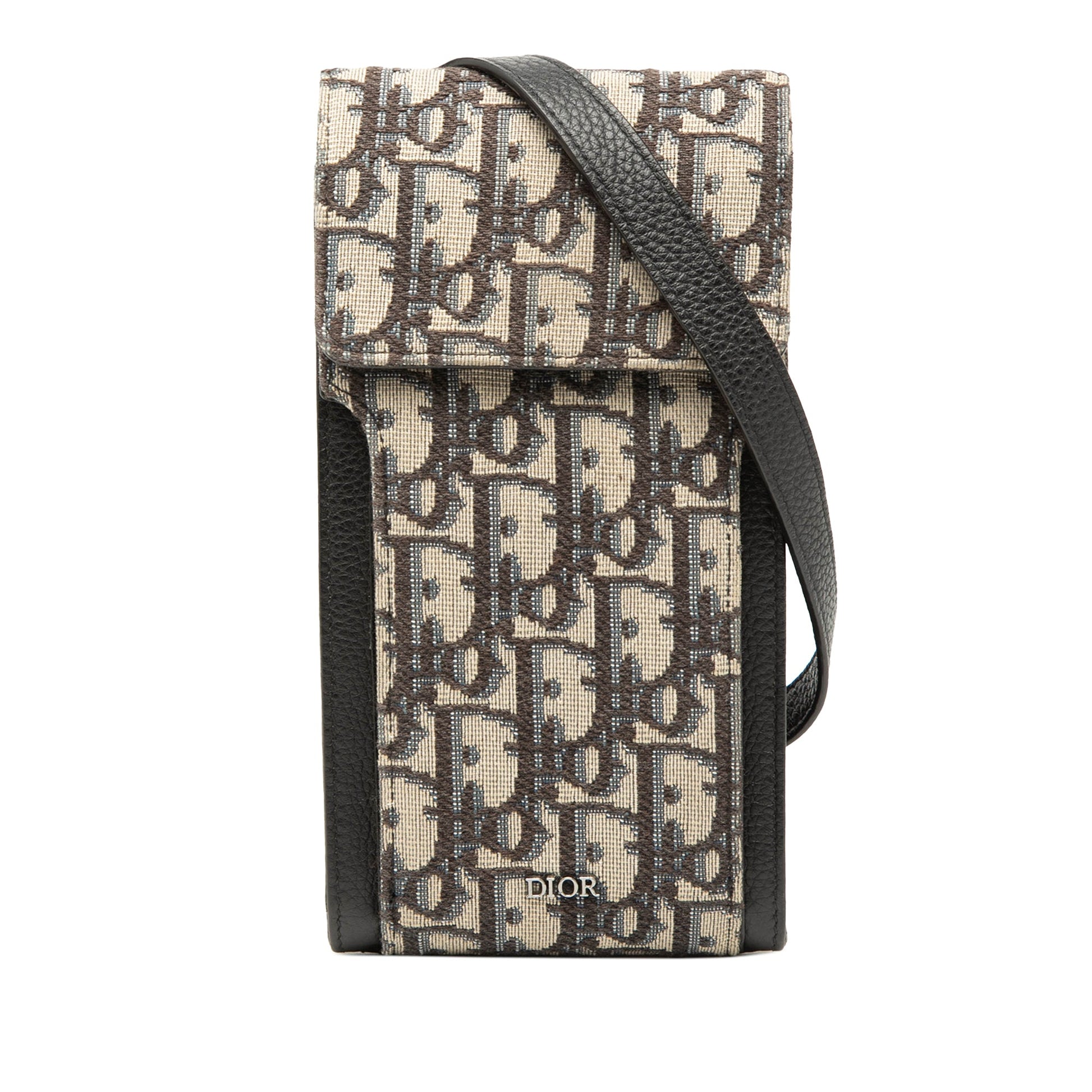 Oblique Canvas Phone Holder Crossbody