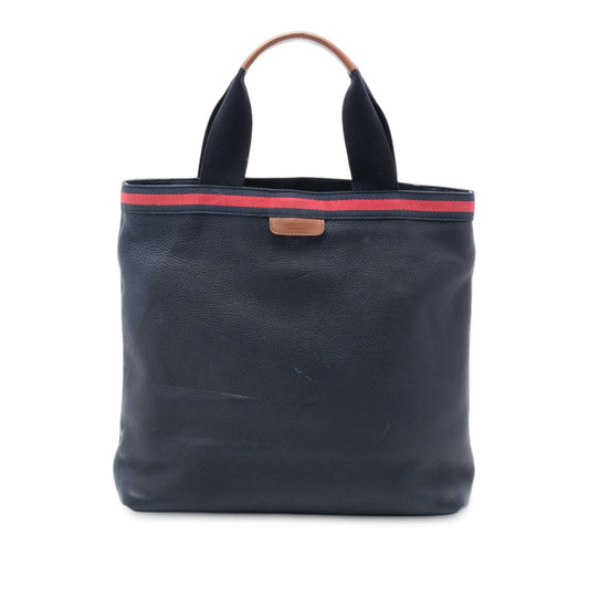 Gucci Leather Web Tote