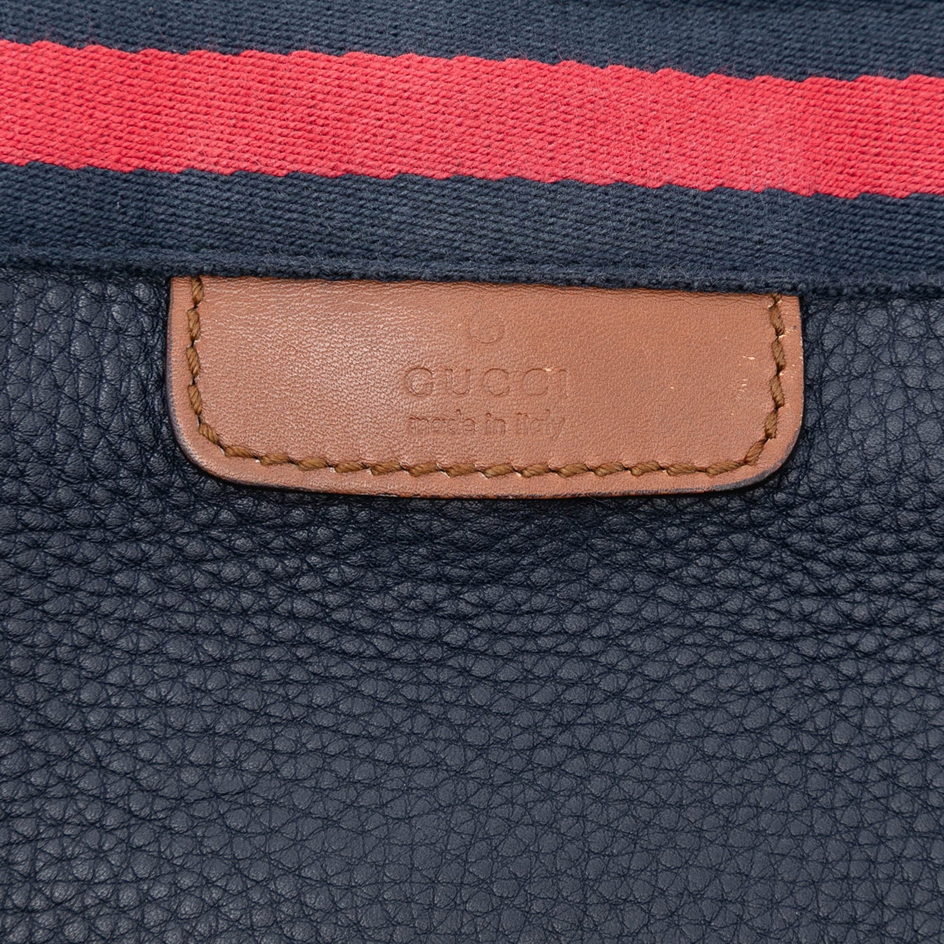 Gucci Leather Web Tote
