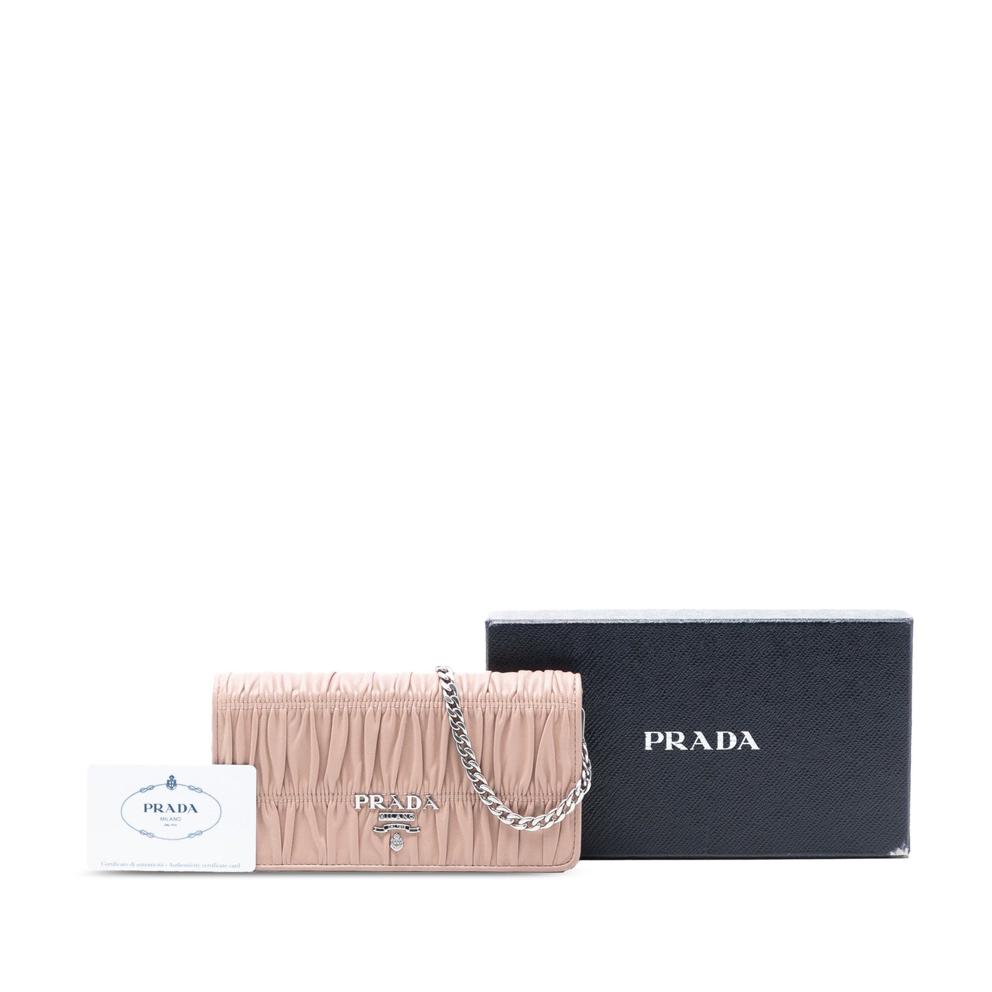 Prada Nappa Gaufre Wallet On Chain
