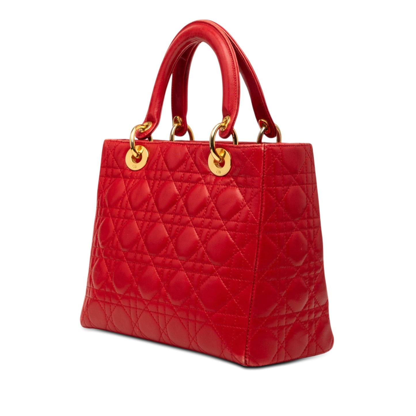 Dior Medium Lambskin Cannage Lady Dior