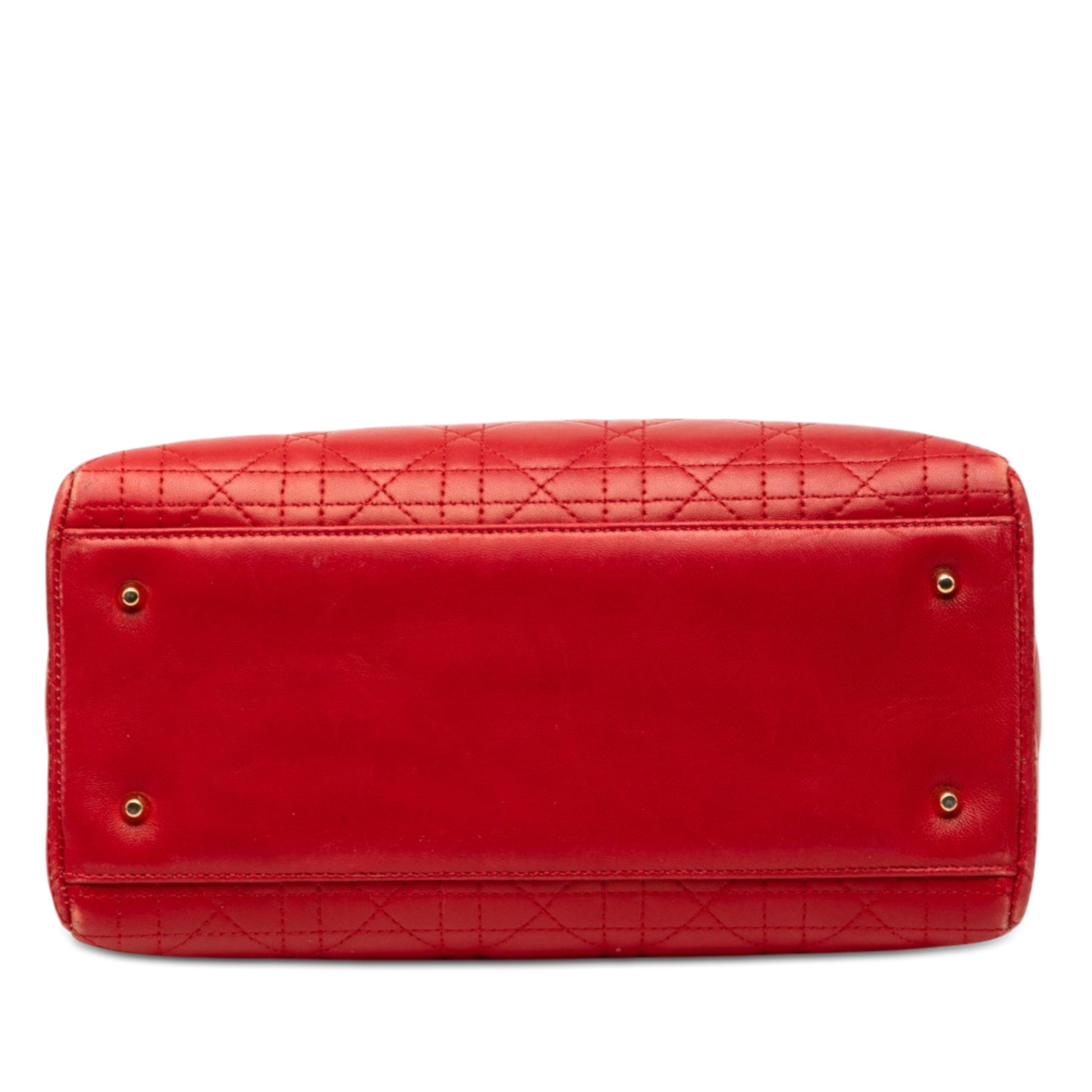 Dior Medium Lambskin Cannage Lady Dior