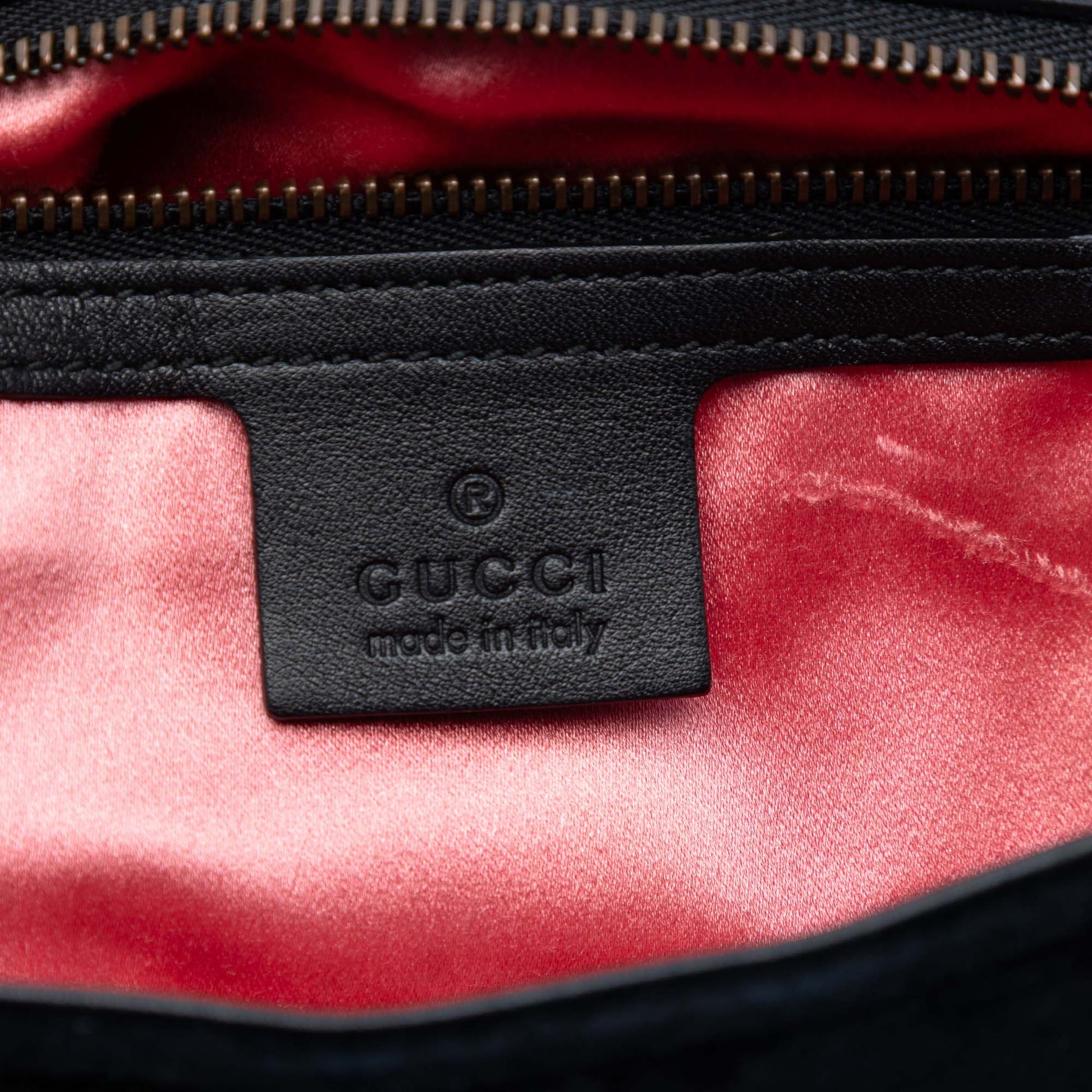 Gucci Large GG Marmont Matelasse Velvet Embroidered Loved Shoulder Bag