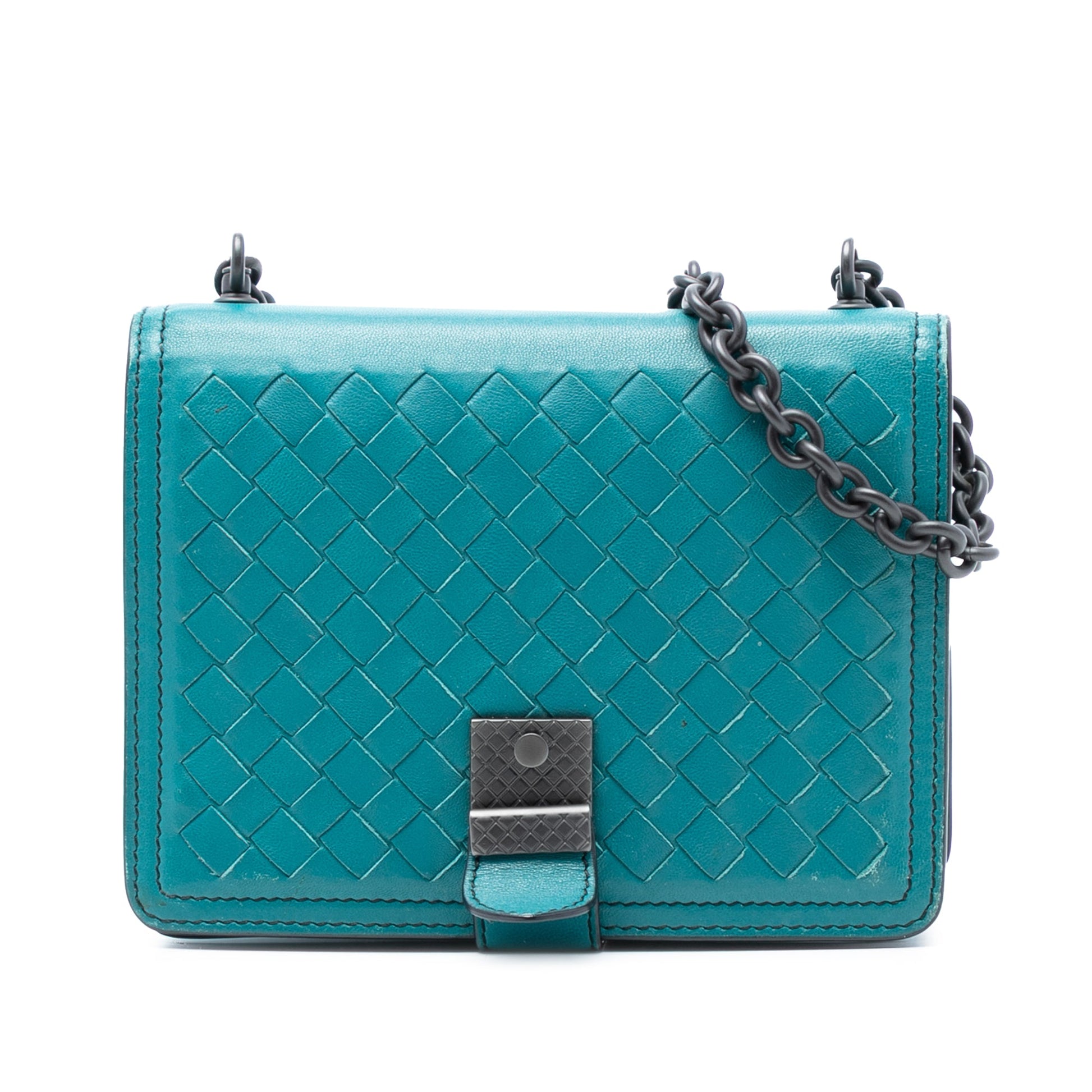 Bottega Veneta Mini Nappa Intrecciato Runway Shoulder Bag