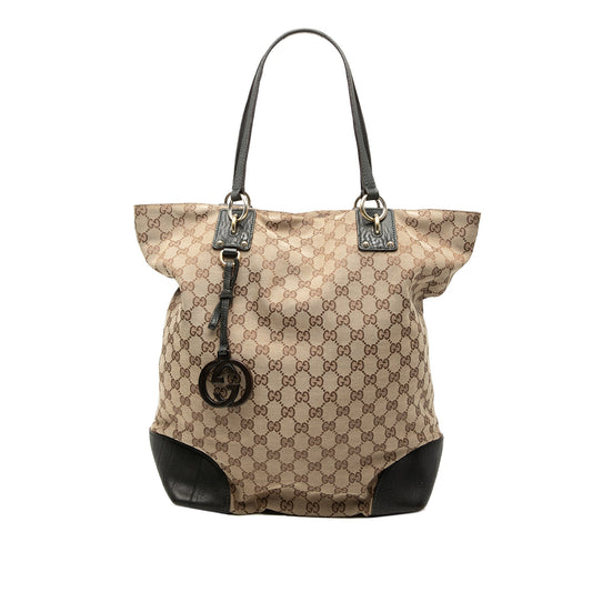 Large GG Canvas GG Charm Tote