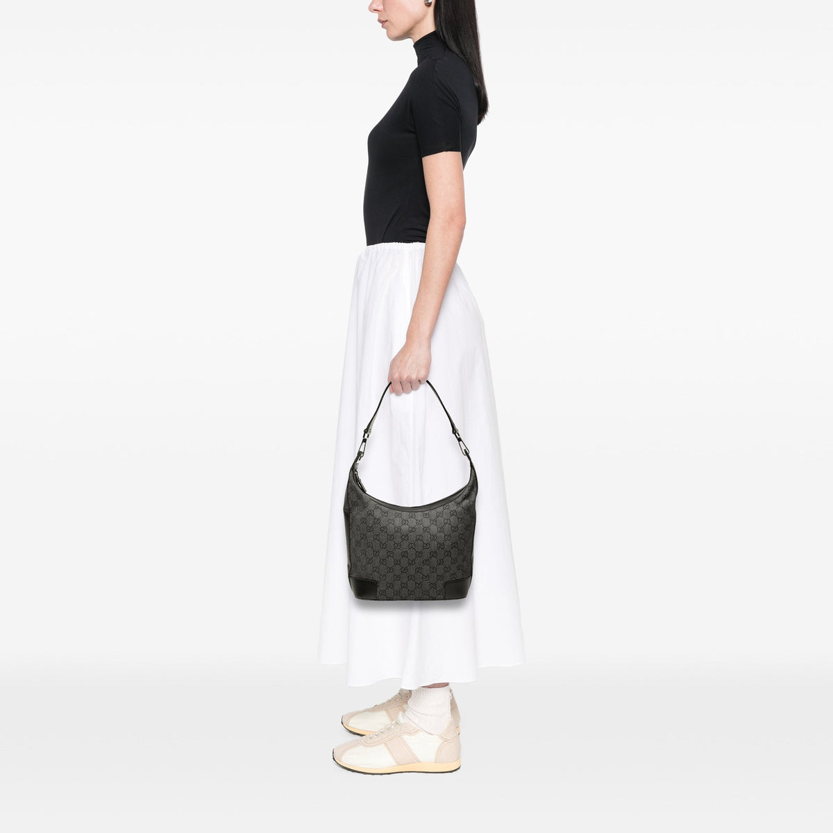 Gucci GG Denim Shoulder Bag