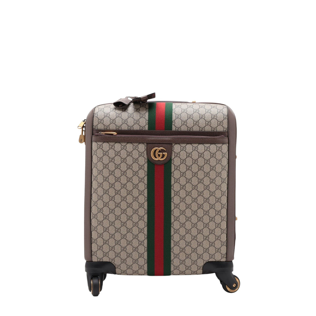 Gucci GG Supreme Web Travel Bag — Beige