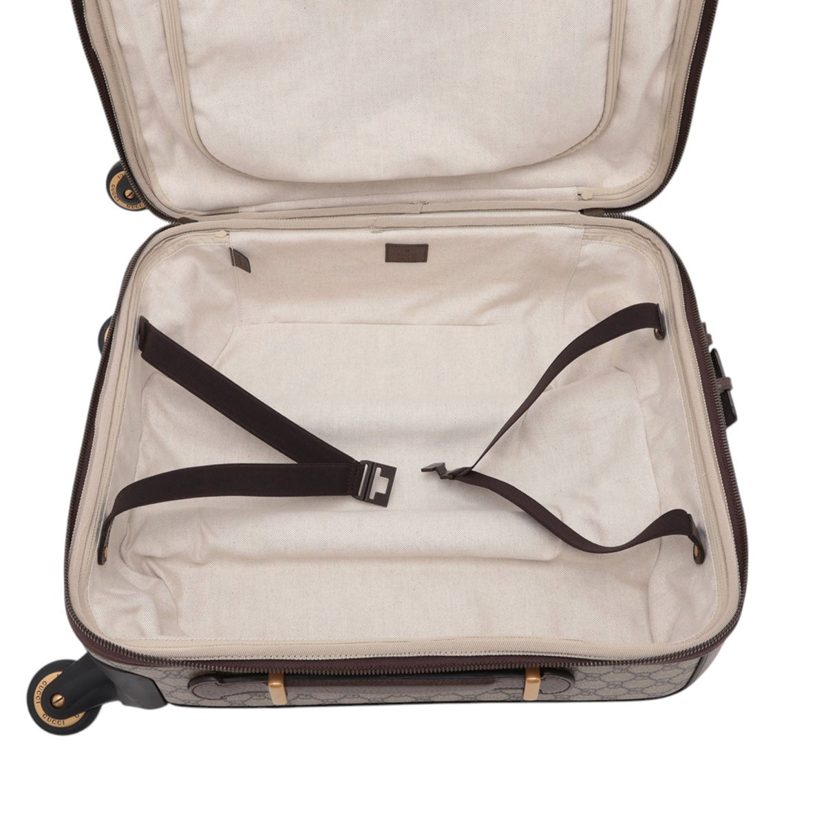 Gucci GG Supreme Web Travel Bag — Beige