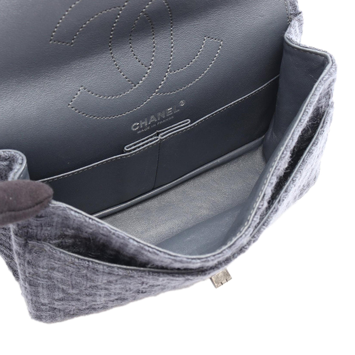 Chanel Quilted Wool Reissue 2.55 Double Flap 225