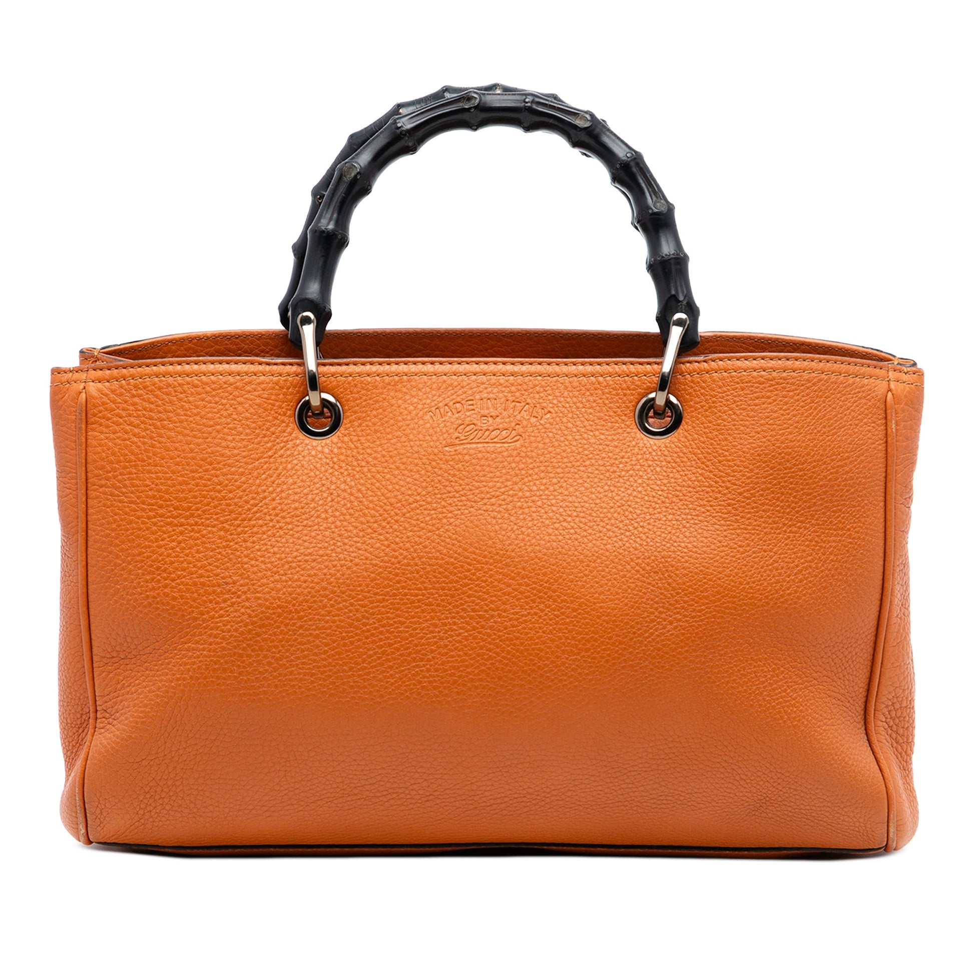 Gucci Medium Calfskin Bamboo Shopper Satchel