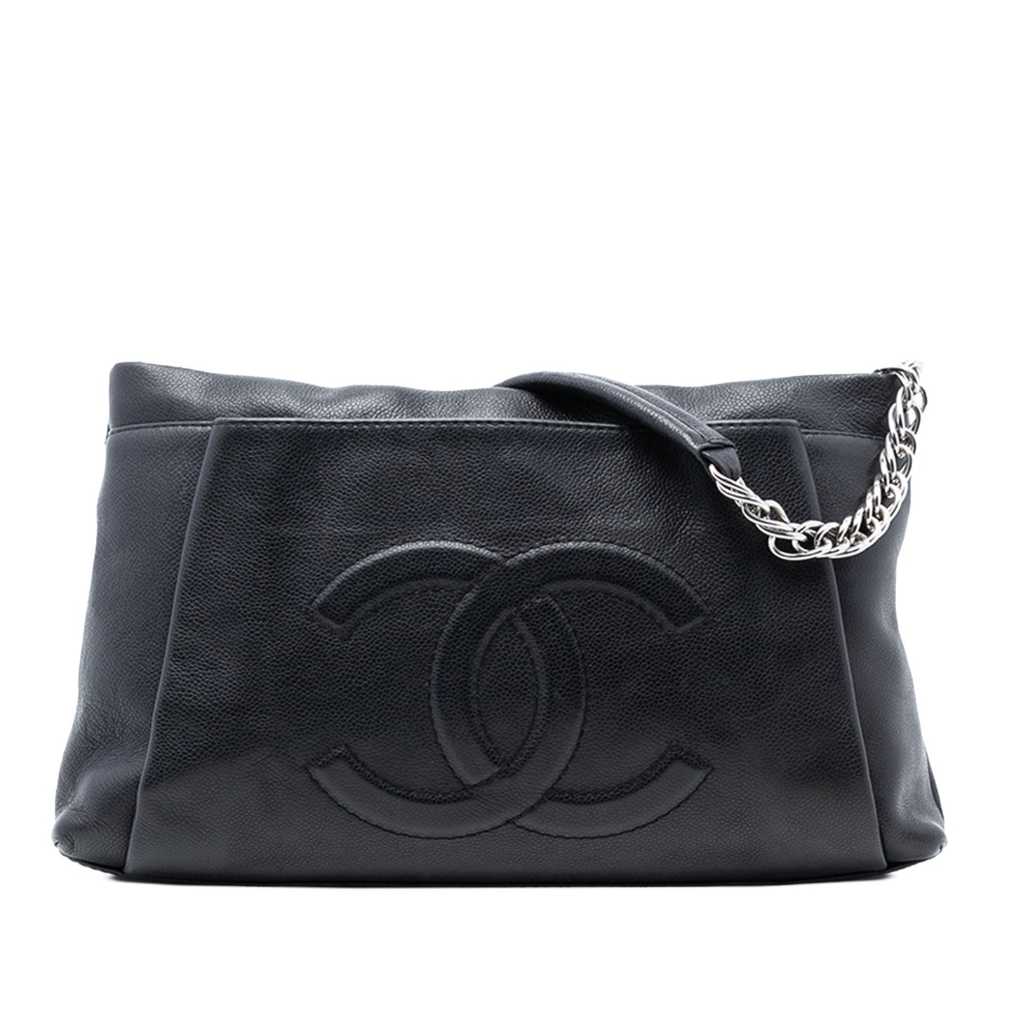 Chanel CC Caviar Tuck Tote