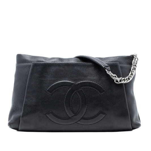 Chanel CC Caviar Tuck Tote