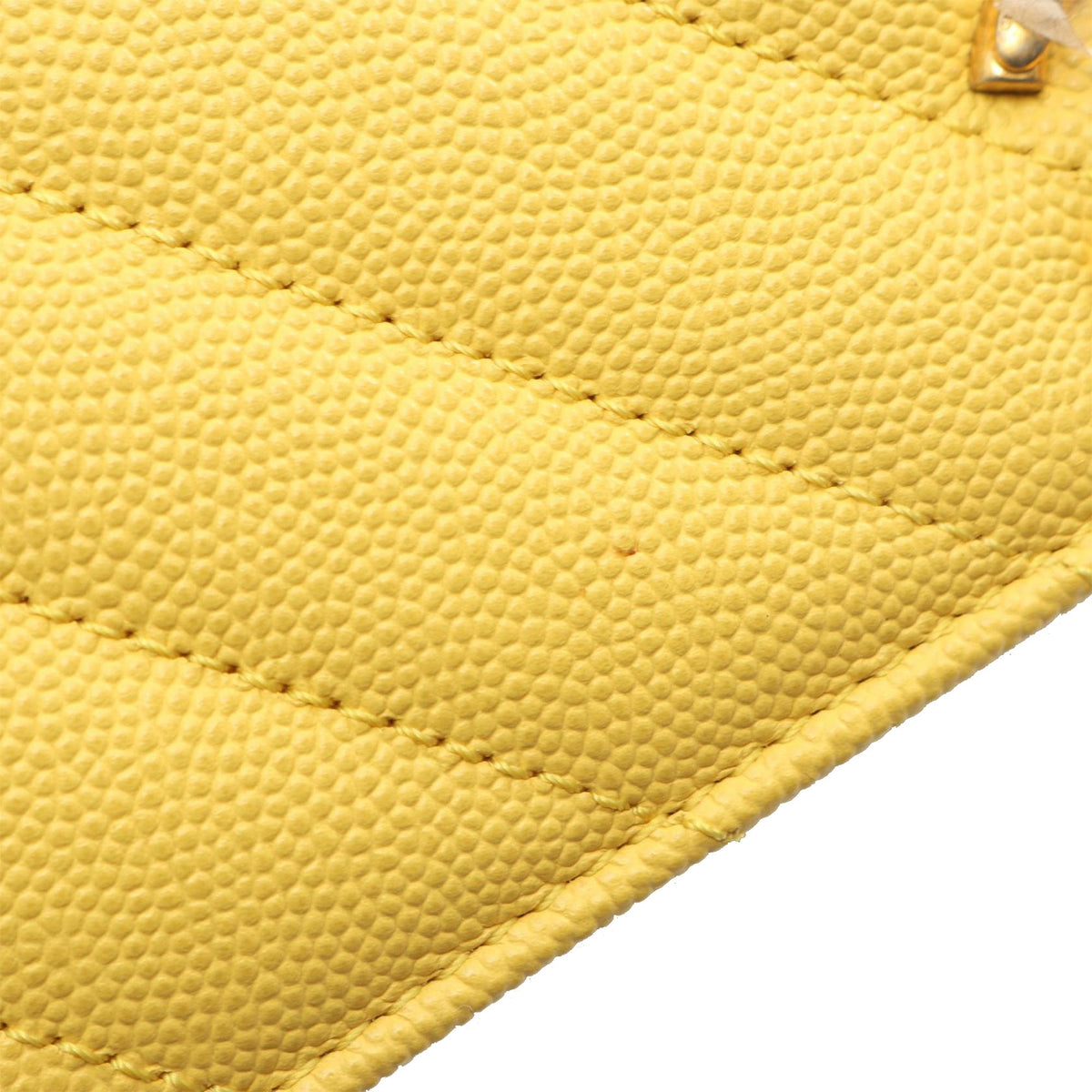Chanel Mini Chevron Caviar Coco Top Handle Bag