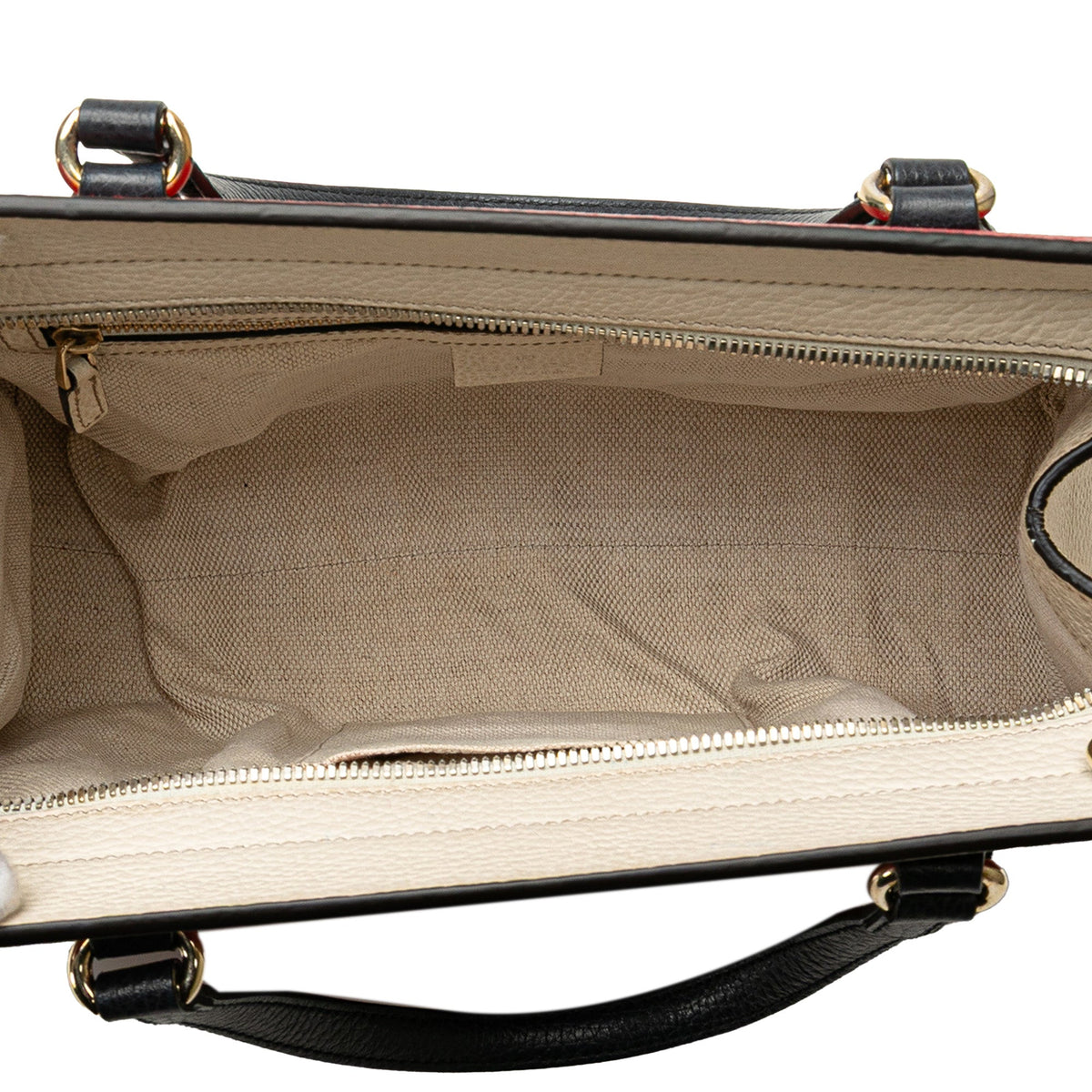 Gucci Medium Tricolor Pebbled Calfskin Soho Convertible Top Handle Bag
