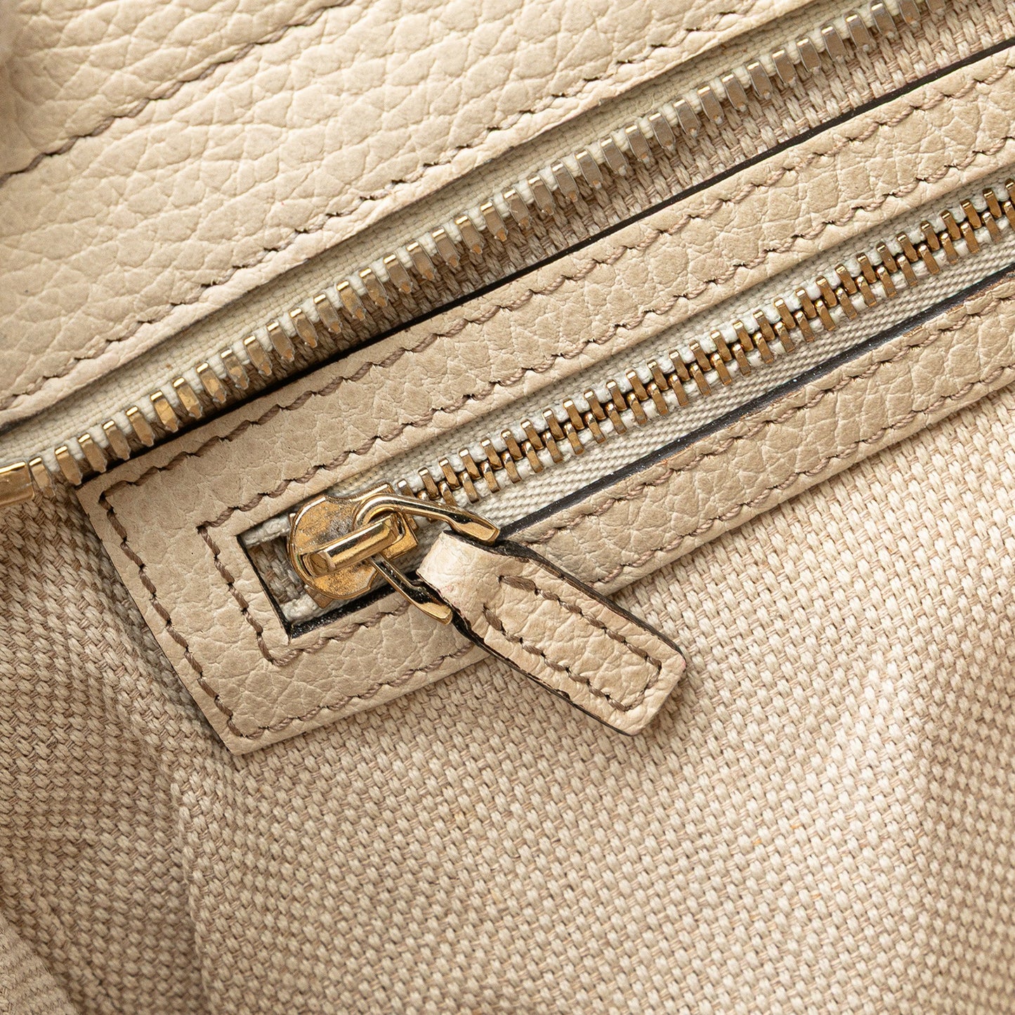 Gucci Medium Tricolor Pebbled Calfskin Soho Convertible Top Handle Bag