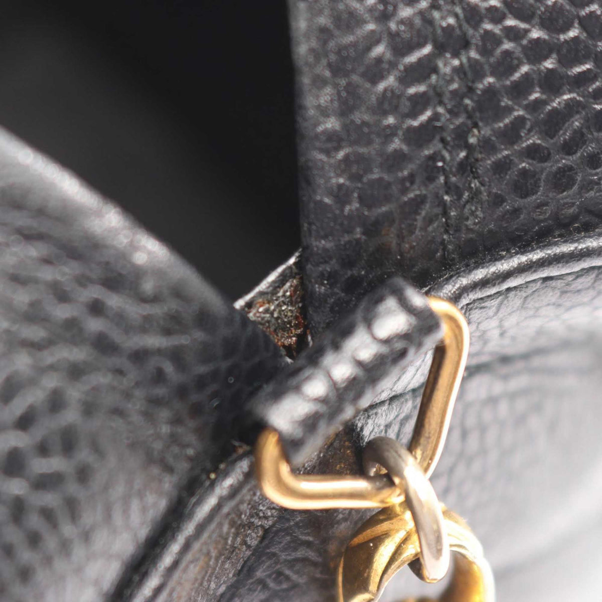 Chanel Caviar Chevron Tassel Camera Case