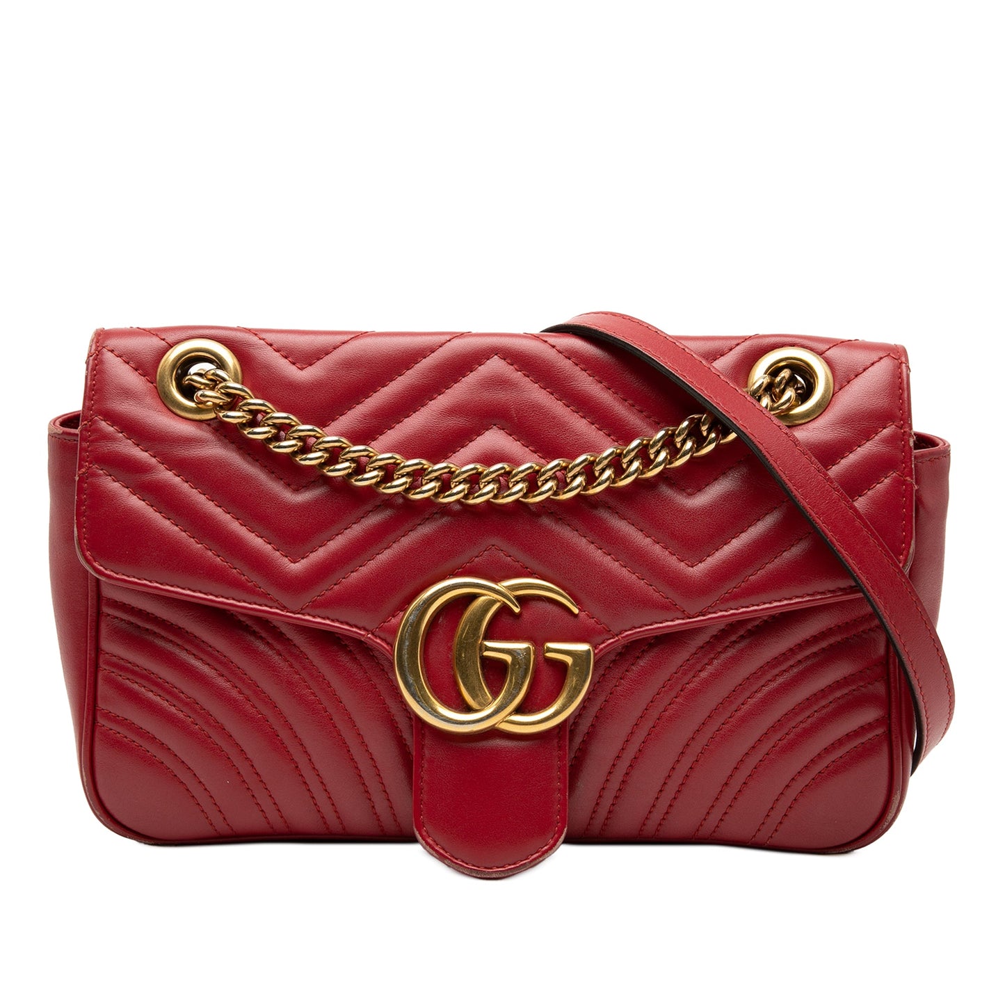 Medium GG Marmont Matelasse Leather Shoulder Bag