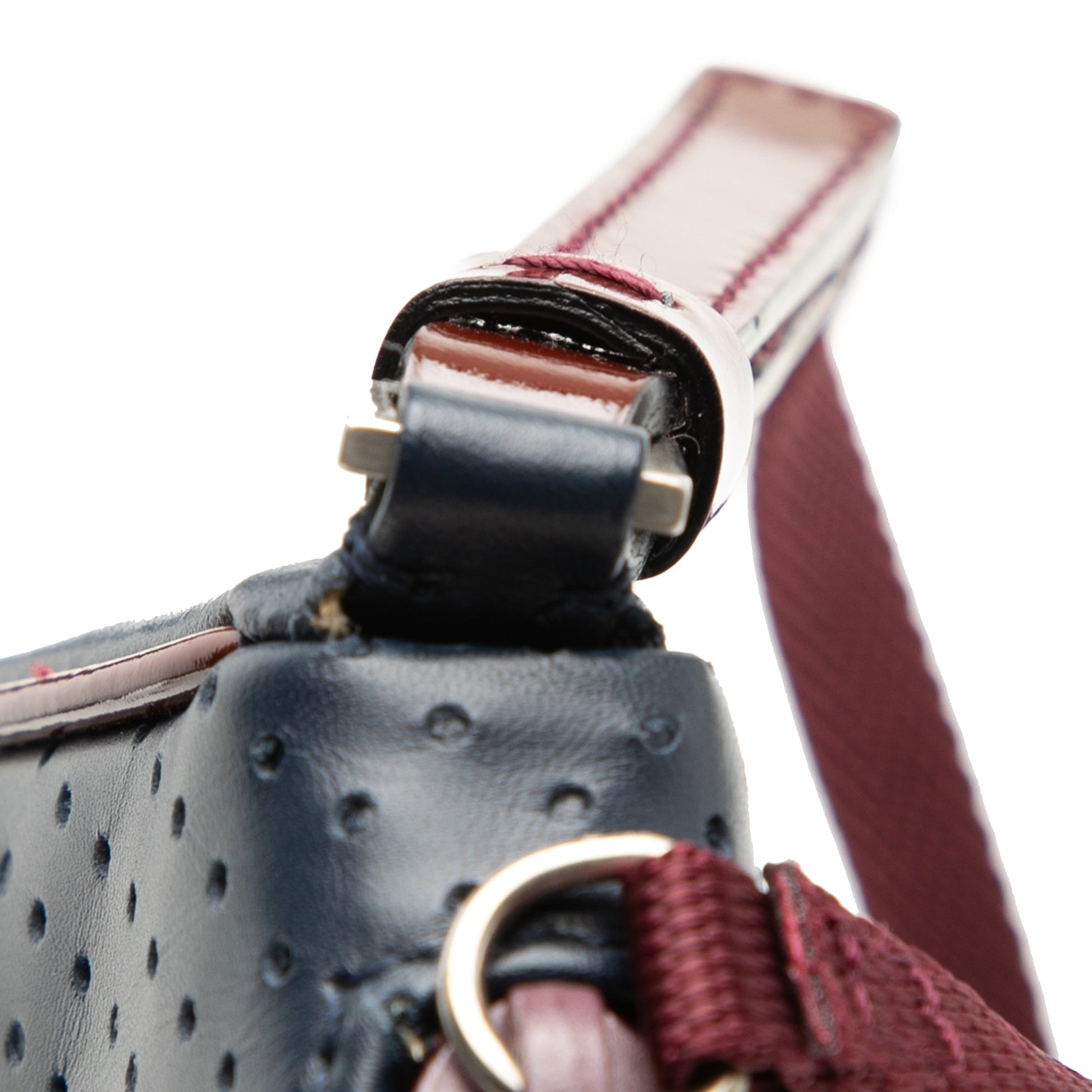 Prada Patent Trimmed Vitello Drive Crossbody