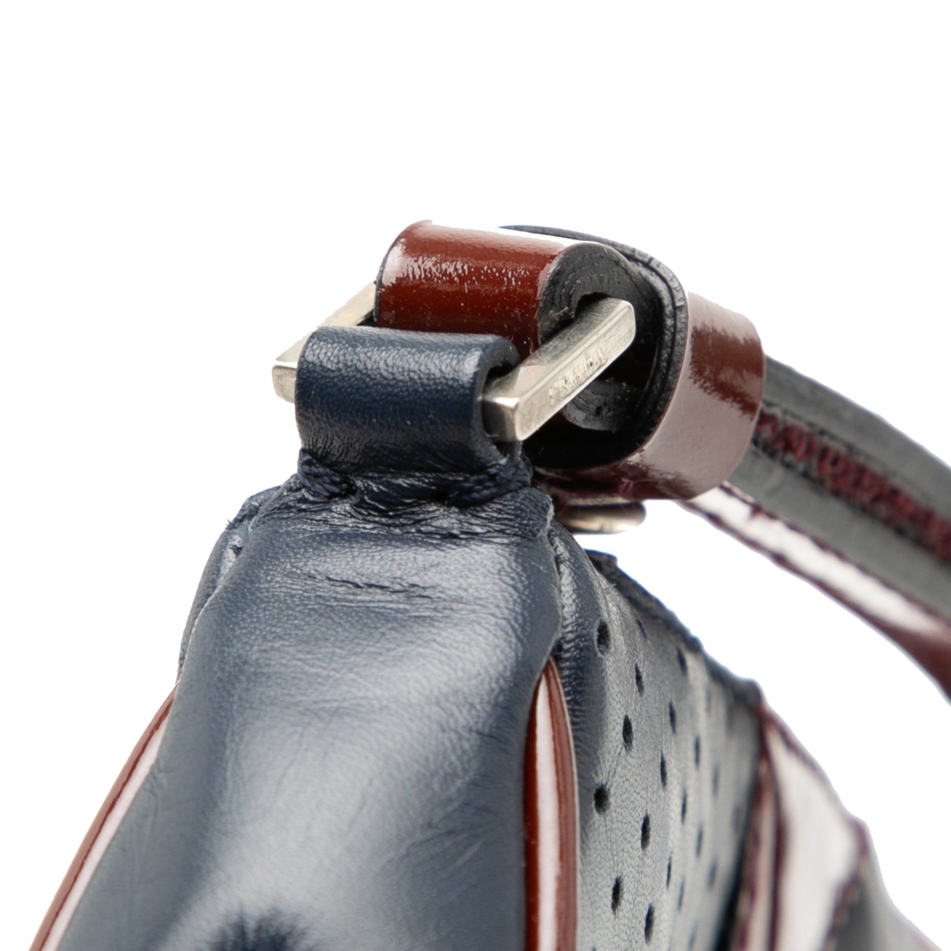Prada Patent Trimmed Vitello Drive Crossbody