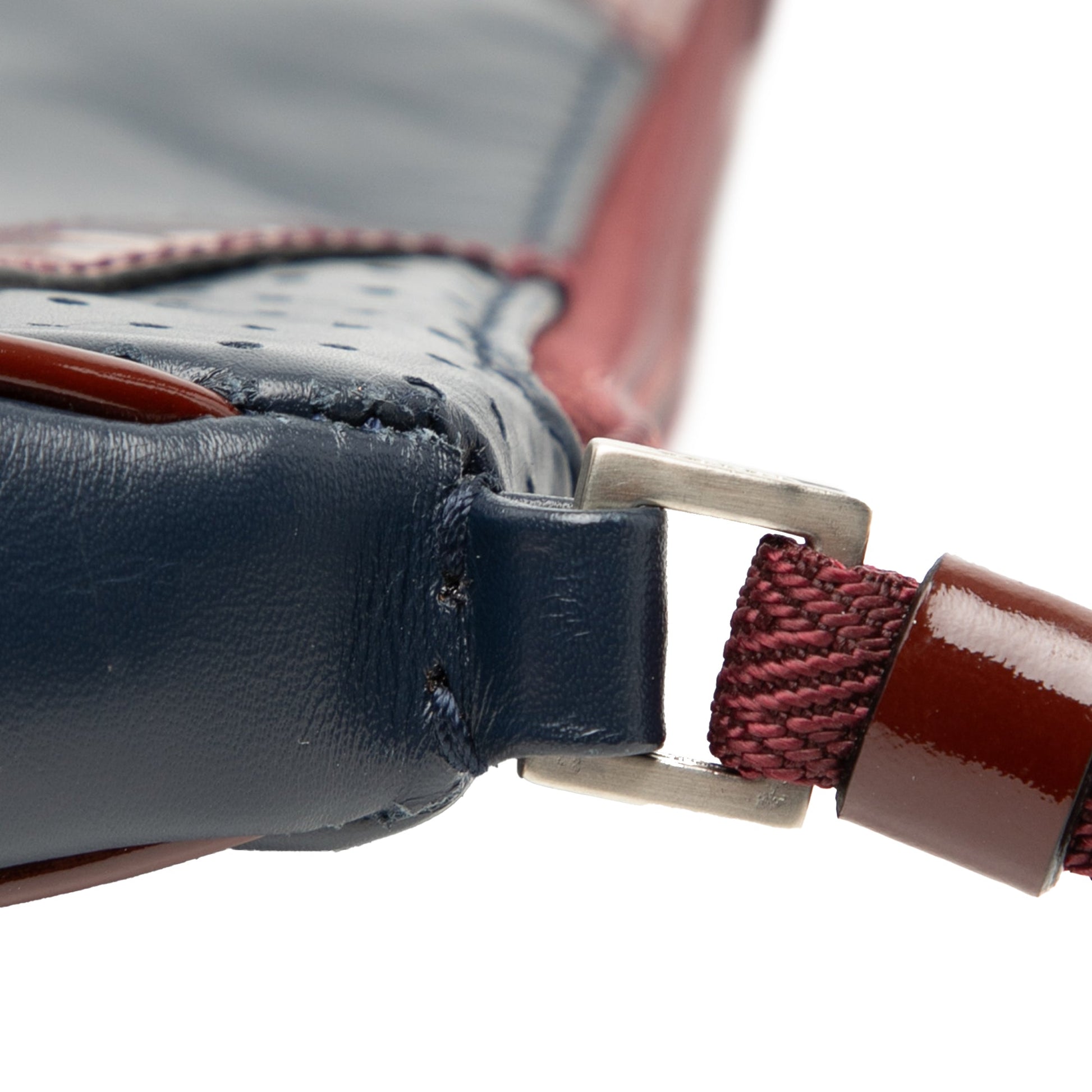 Prada Patent Trimmed Vitello Drive Crossbody