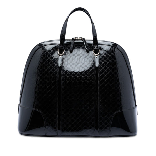 Gucci Large Microguccissima Patent Nice Dome Top Handle Bag