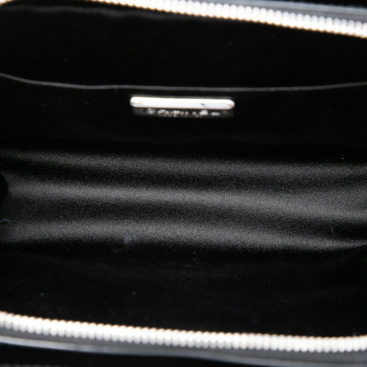 Chanel Mini CC Patent Clutch With Chain — Black