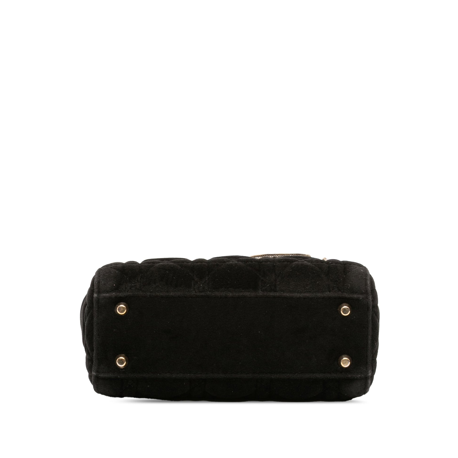 Dior Mini Velvet Cannage Lady Dior
