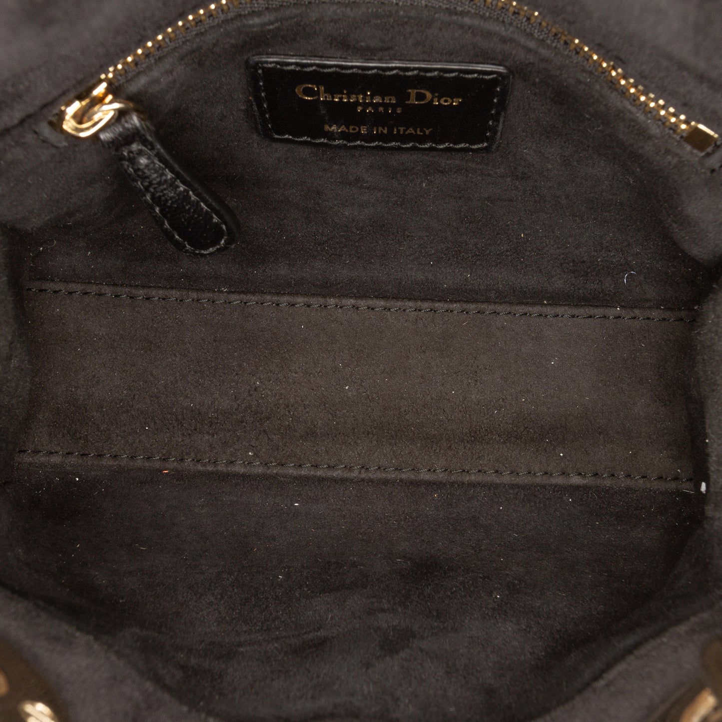 Dior Mini Velvet Cannage Lady Dior