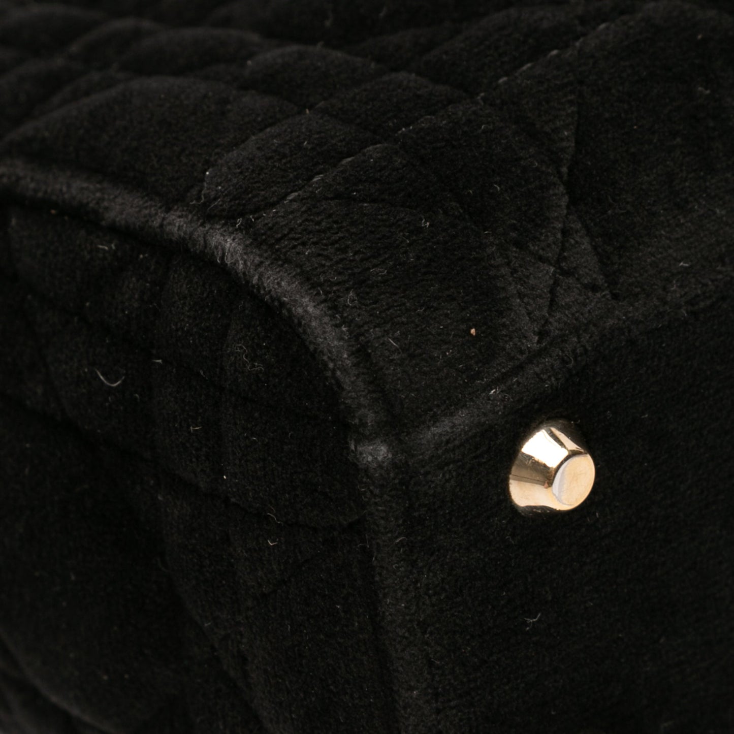 Dior Mini Velvet Cannage Lady Dior