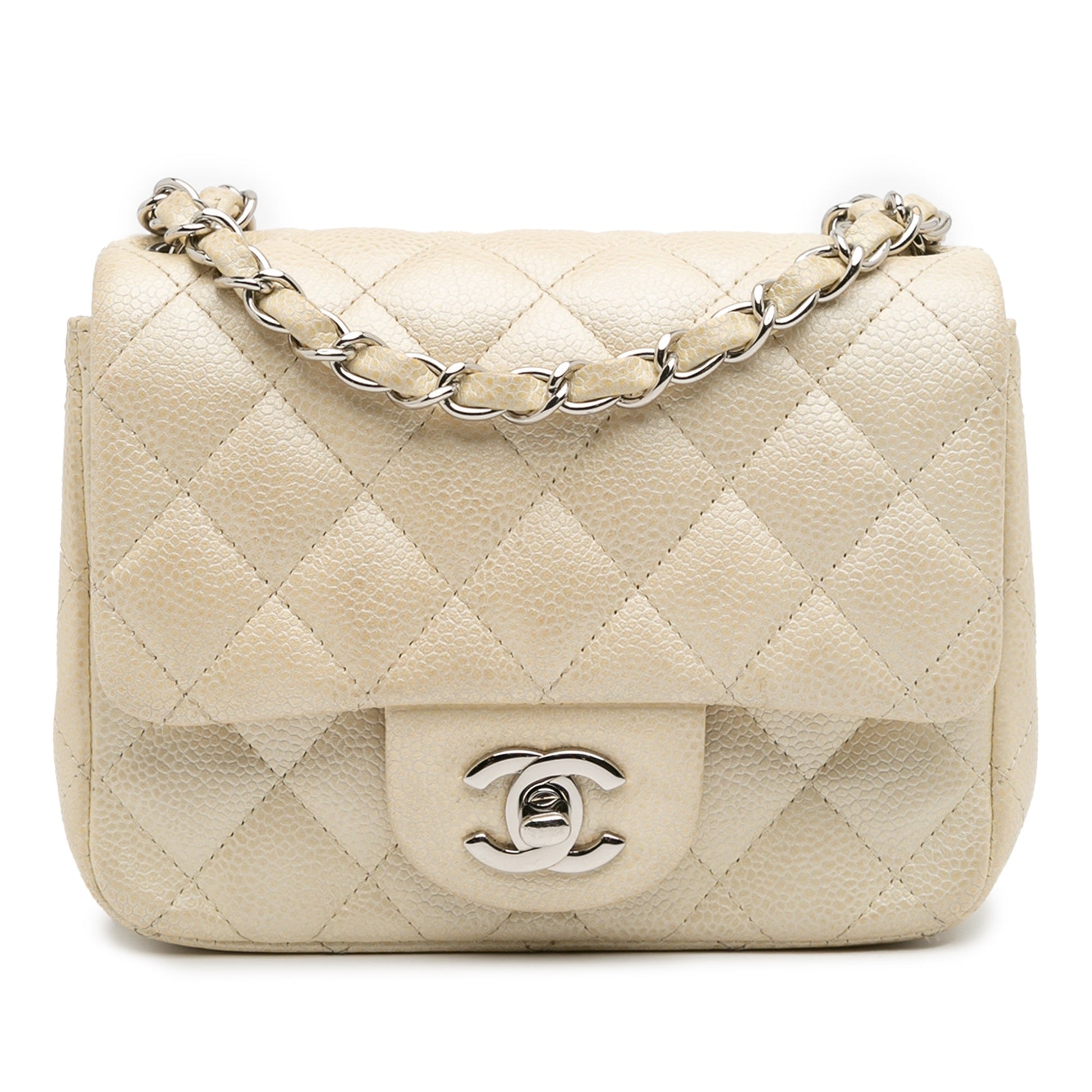 Chanel Mini Square Classic Caviar Single Flap