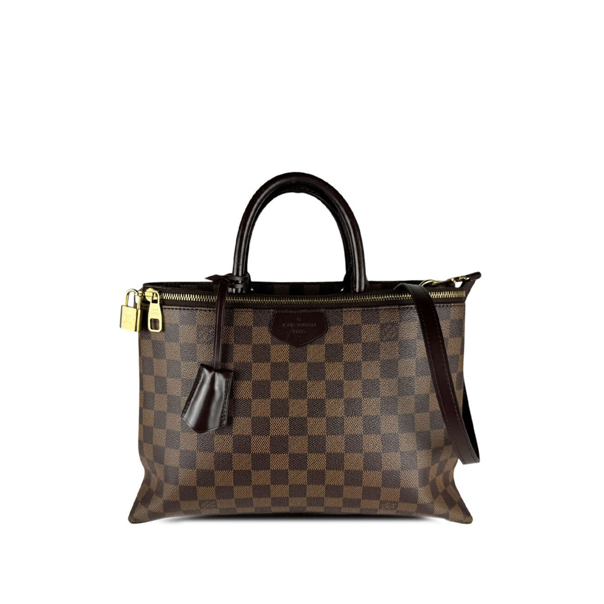 Louis Vuitton Damier Ebene Brompton — Brown