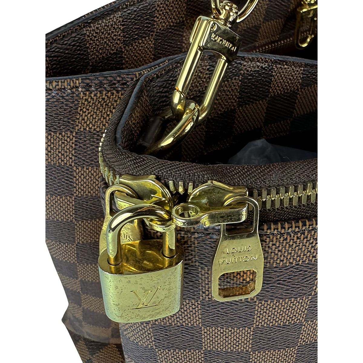 Louis Vuitton Damier Ebene Brompton — Brown