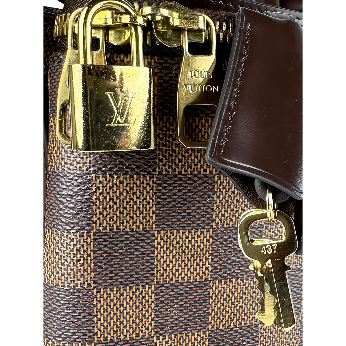 Louis Vuitton Damier Ebene Brompton — Brown
