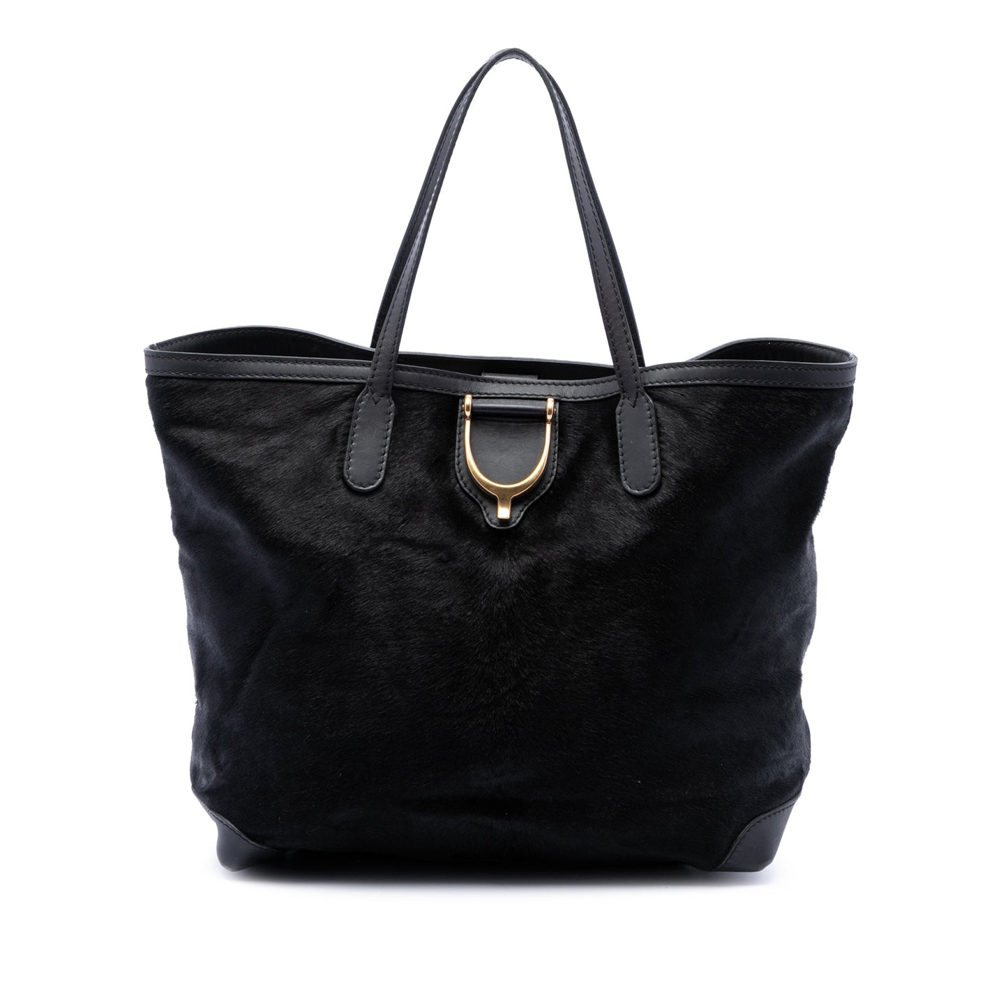 Gucci Pony Hair Stirrup Tote