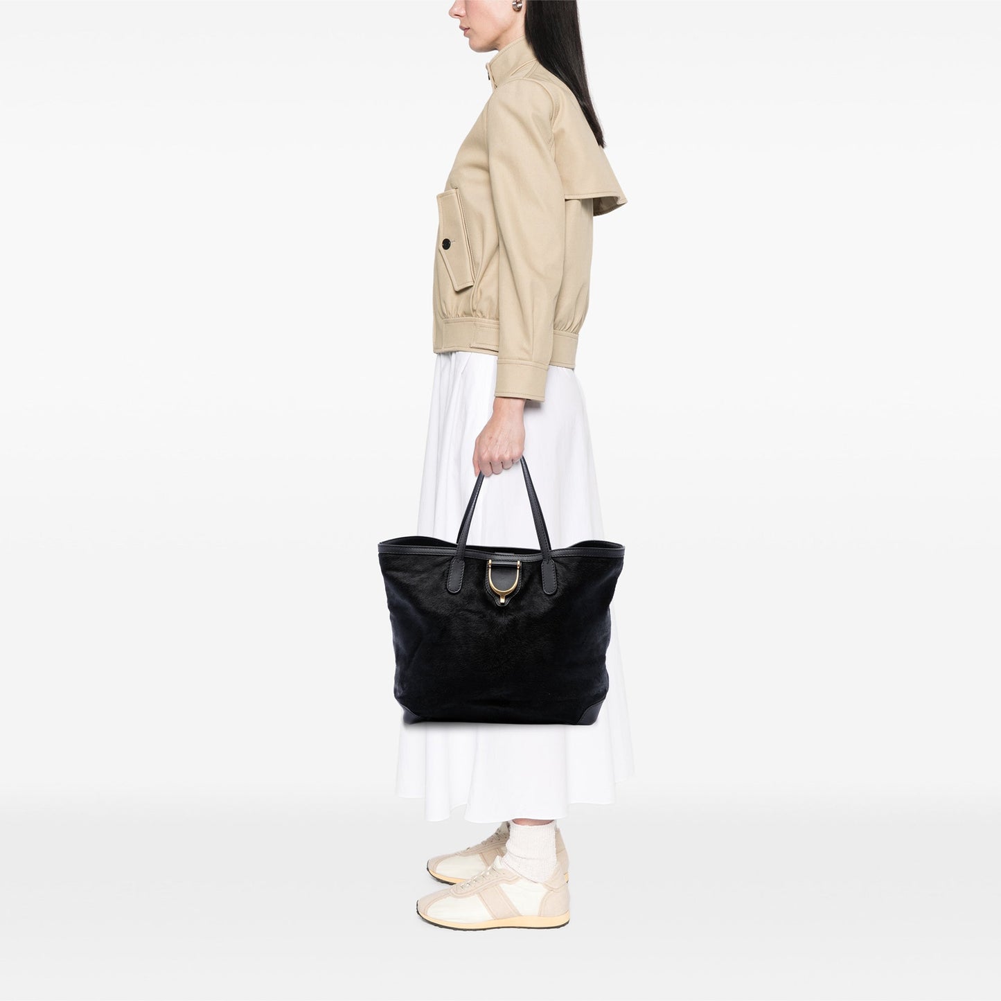 Gucci Pony Hair Stirrup Tote